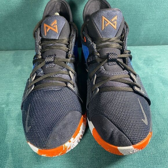Size 8 - Men’s Nike Paul George 2 Black/blue shoes - Picture 5 of 9